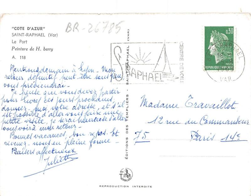 BR26785 Saint Raphael le port ship bateaux France