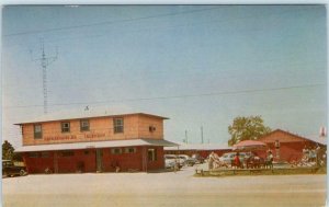 PASADENA, Texas TX ~ Roadside FRONTIER RANCH MOTEL ca 1950s Cars  Postcard