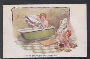 Comic Postcard - Bath / Lady / Mining SW2916