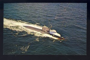 US Navy/Naval Postcard, USS George Washington, First Polaris-Firing Submarine