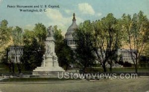 Peace Monument & U.S. Capitol, District Of Columbia