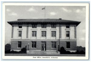 c1930's Post Office Building Street View Jonesboro Arkansas AR Vintage Postcard