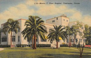 CLEARWATER, FL Florida  MORTON F PLANT HOSPITAL  c1940's Curteich Linen Postcard