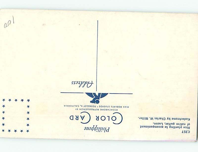 Unused Pre-1980 RICE PLANTING Island Of Luzon - Manila Philippines hn2444