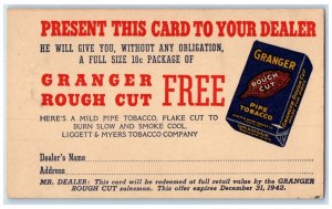 c1905 Granger Rough Cut Book Ligette & Myers Tobacco Co. Advertising Postcard