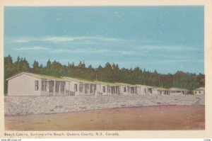 SUMMERVILLE BEACH, Nova Scotia, Canada, 1940s; Beach Cabins