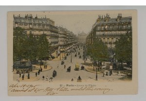 France - Paris. Opera Avenue, Street Scene  