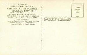 IL, Gurnee, Illinois, The Rustic Manor Restaurant and Old Mill, Christmas Time