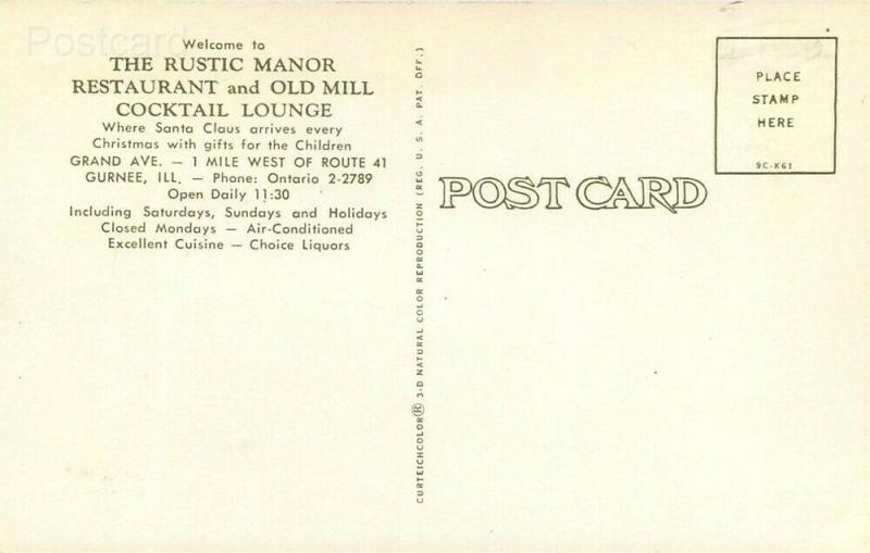 IL, Gurnee, Illinois, The Rustic Manor Restaurant and Old Mill, Christmas Time
