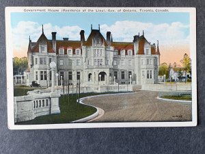 Government House Toronto Canada Litho Postcard H2023082219