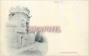 Old Postcard Caen The Tower of-arms (map 1900)