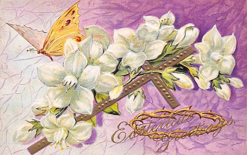 Eastertide Greetings Butterfly Unused 