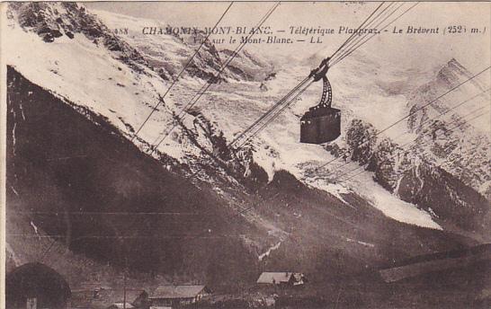 France Chamonix Teleferique Planpraz Le Brevent Vue sur le Mont Blanc 1932