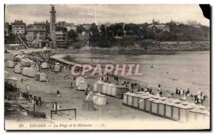 Old Postcard The Dinard Beach and Malouine