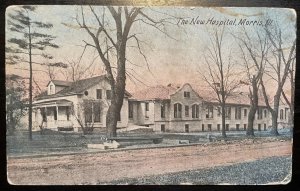 Vintage Postcard 1907-1915 The New Hospital, Morris, Illinois (IL)