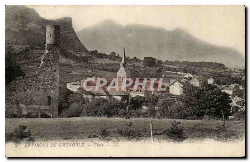 Old Postcard Environs de Grenoble Claix