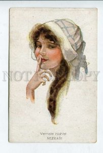 427138 FISHER ? Belle Lady  Vintage ASCo #1118 postcard