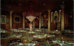 Vtg Clearwater Florida FL Kapok Tree Inn Gallery Dining Room Chrome Postcard