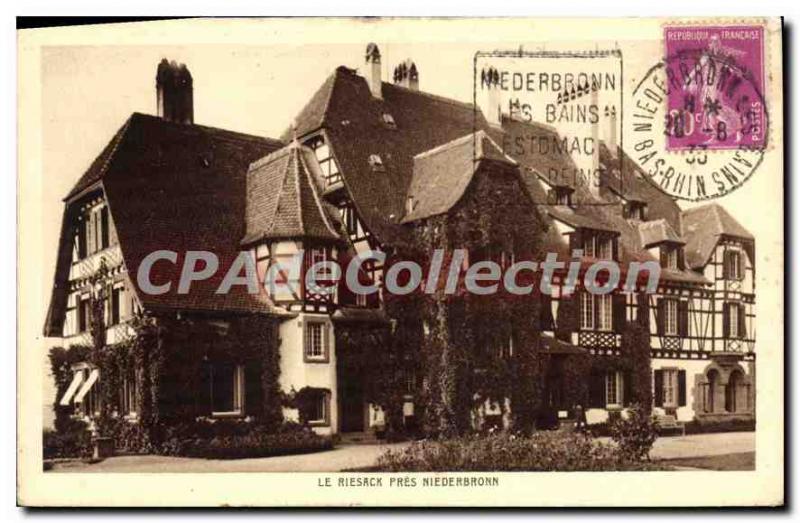 Postcard The Old Riesack Pres Niederbronn