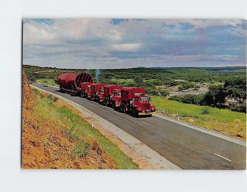 Postcard Abnormal load en route, Johannesburg, South Africa