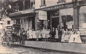 100 Years Ago Edwin C. Barr's Restaurant - Springfield, Massachusetts MA  