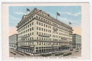 Whitcomb Hotel San Francisco California 1920s postcard