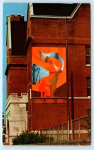 CHICAGO, Illinois IL ~ Refurbished LAKE VIEW HIGH SCHOOL 1974 Mural Postcard