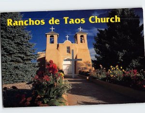 Postcard Ranchos De Taos Church Taos New Mexico USA