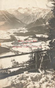 Austria, Pichl-Kainisch, RPPC, Valley Scenic View, 1921 PM, Photo