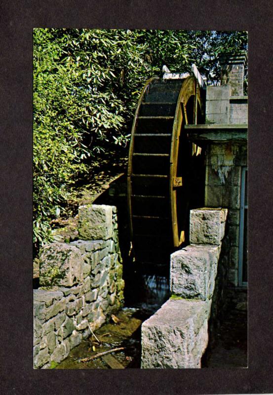 NJ Water Wheel Ringwood Manor State Park Passaic Ct New Jersey Postcard