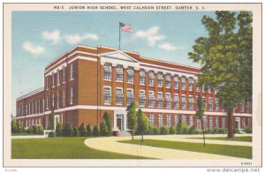 Junior High School, West Calhoun Street, Sumter, South Carolina, 1930-1940s