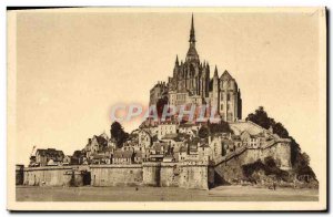 Old Postcard La Douce France Le Mont Saint Michel Vue Generale Cote Nord Est