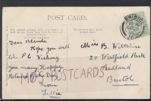 Family History Postcard - Wiltshire - 20 Westfield Park, Redland, Bristol RF3334