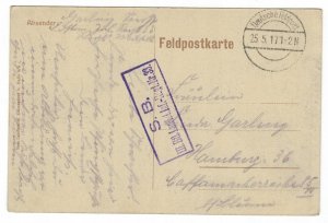 Poland 1917 Used Postcard Danushevo Village near Grodno Belarus Ruins Military