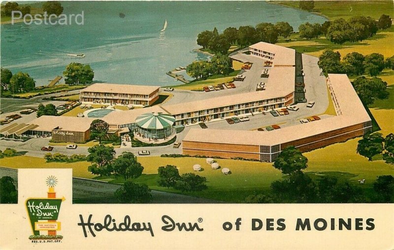 IA, Des Moines, Iowa, Holiday Inn, Curteichcolor No. 8DK-184