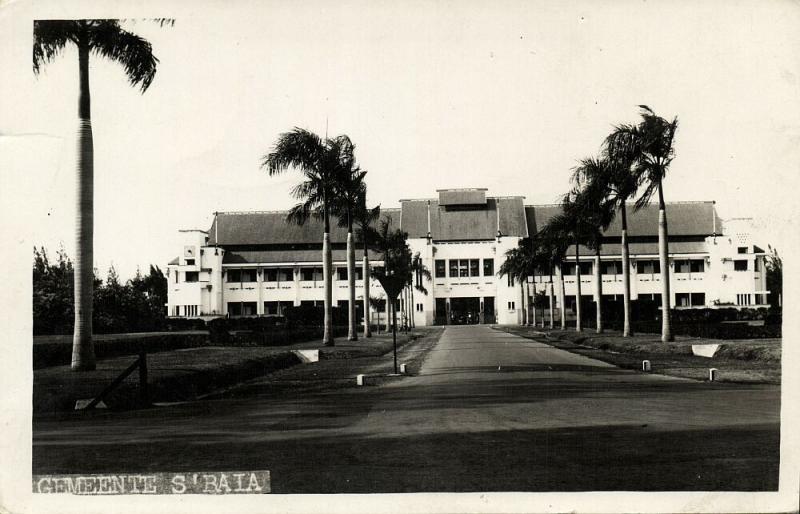 indonesia, JAVA SOERABAIA, Government Building (1920s) RPPC Postcard