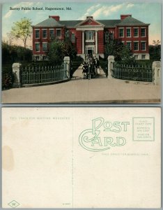 HAGERSTOWN MD SURREY PUBLIC SCHOOL ANTIQUE POSTCARD