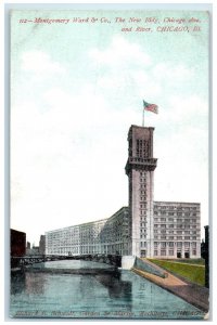 c1950's Montgomery Ward & Co. New Building Chicago Illinois IL Postcard