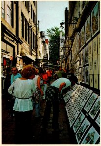 Canada Quebec Open Air Art gallery Buade Street and Place D'Armes 1986