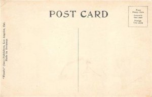 Carnegie Library, Monrovia, CA San Gabriel Valley ca 1910s Hand-Colored Postcard