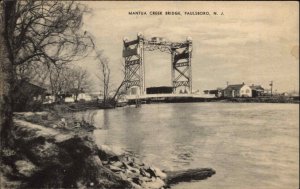 Paulsboro New Jersey NJ Mantua Creek Bridge Vintage Postcard