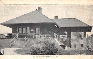 Perkasie Pennsylvania P and R Depot Train Station Vintage Postcard AA63902