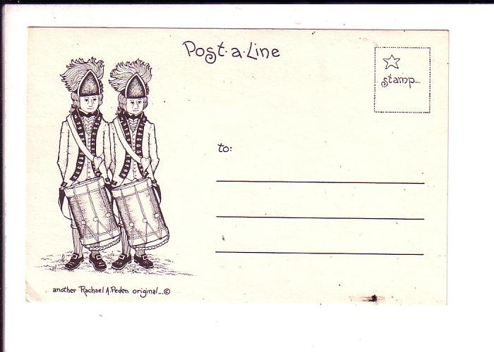 Post a Line, USA Military Sketch, Rachel Peden, Drummers