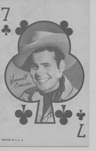 Sunset Carson cowboy western American film actor arcade card antique pc Z18035