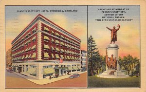 Francis Scott Key Hotel, Grave and Monument Frederick, Maryland MD s 