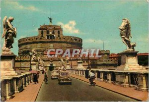 'Postcard Modern Roma Bridge and Castle Sant''Angelo'