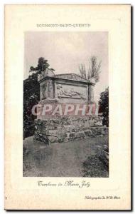 Old Postcard Sousmont Saint Quentin Tomb of Marie Joly