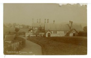 UK - England, Hartfield. School  RPPC  (chipping)