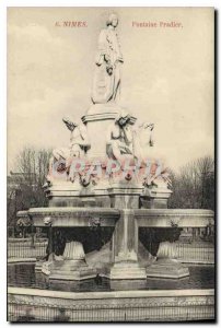 Postcard Old Nimes Fontaine Pradier