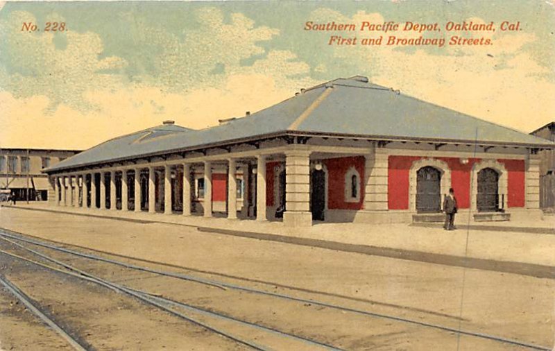 Southern Pacific depot Oakland, CA, USA Railroad, Misc. Unused 